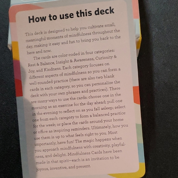 Mindfulness Cards with Colorful Design - Picture 4 of 5